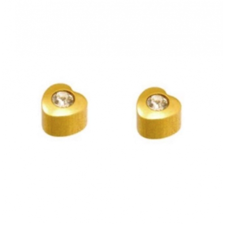 Srdce pozlátené Zircon